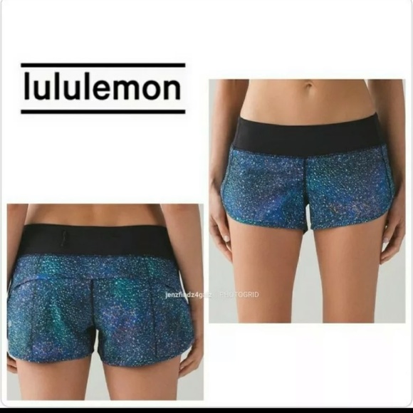 🔥Lululemon Speed Shorts-Strive Multi/Mermaid🔥 - Picture 5 of 16